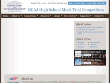 Tablet Screenshot of ncmocktrial.org